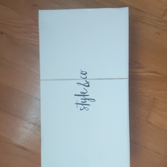 Size 12 Style & Co Black lace up flats - Picture 1 of 5